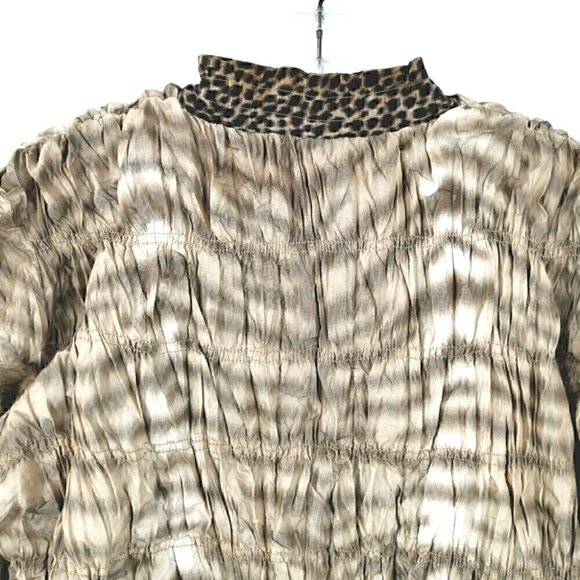 Chico's Women's M Cheetah Animal Ruffled Jacket - Picture 12 of 15